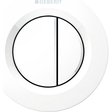 Geberit Type 01 Dual Flush Plate Button for 120mm and 150mm Concealed Cistern - Alpine White (1/4)