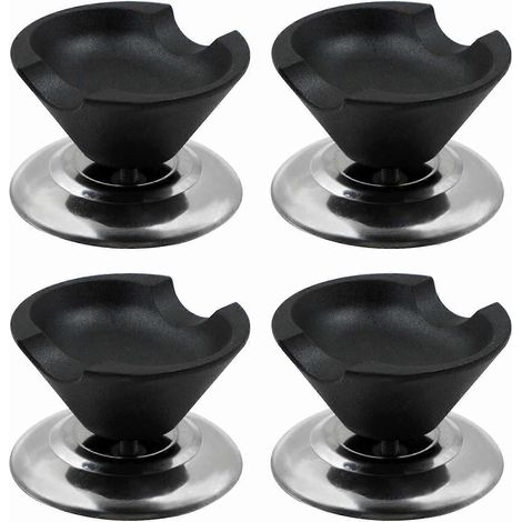 Poignées de couvercle de casserole de rechange - 4 pièces - Poignée universelle en acier inoxydable robuste - Compatible avec les couvercles de casseroles et de poêles (1/5)