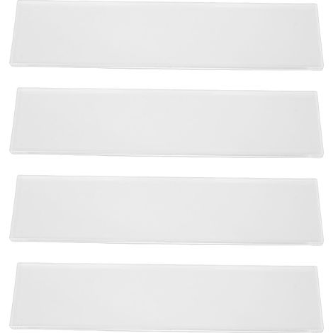 Étagère Acrylique - Lot de 4 Tablettes Transparentes pour Armoire 13 Pouces, Design Flottant (1/4)