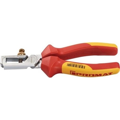 Alicates pelacables L.160mm VDE cromado manguitos multicomponente con abertura para PROMAT