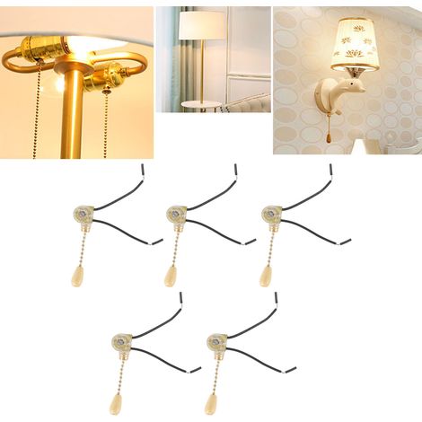 Der Kronleuchter-Reißverschlussschalter ist ein elektrischer Lichtsteuerungsschalter, der zur Steuerung von Kronleuchtern, Ventilatoren, Lampen und Wandleuchten verwendet wird. (1/5)