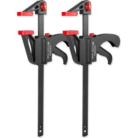 WALTER Schnellspannzwingen Set 2-tlg. 300mm 120kg Spannkraft einfach bedienbar (1/5)