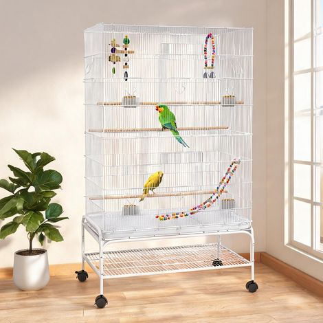Cage pour oiseaux branco en aço 79 x 49 x 133 cm (1/5)