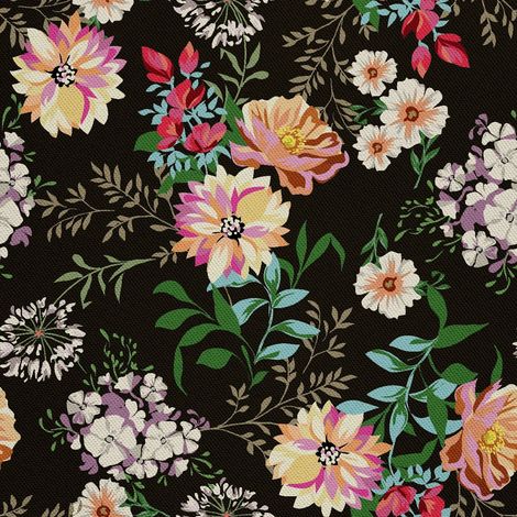 Tela decorativa para exteriores Oxford - Motivo floral campestre (1/5)