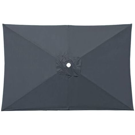 Toile de Parasol Rectangulaire, Housse de Remplacement pour Parasol Extérieur, Parasol de Jardin Anti-UV et Imperméable, Protection Solaire et Pluie, Remplacement de Toile de Parasol(2X2M,Gris) (1/5)