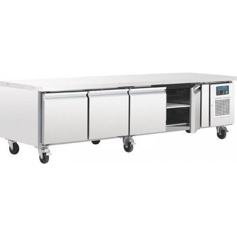 Soubassement positif tropicalisé 4 portes GN 1/1, 220 W, 220 V - MONO