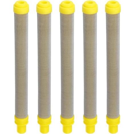 5 Pièces100 Filtres à Mailles pour les Pistolets de Peinture Pulvérisateurs Airless Wagner éléments de Filtre en Acier Inoxydable pour Le Pistolet PulvéRisateur de Peinture Airless Wagner Jaune (1/5)
