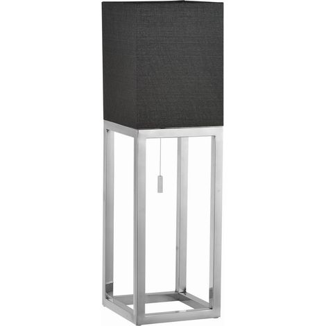 Naeve ALFA Lampe de table 19x19cm avec abat-jour noir 1xE27 (1/5)