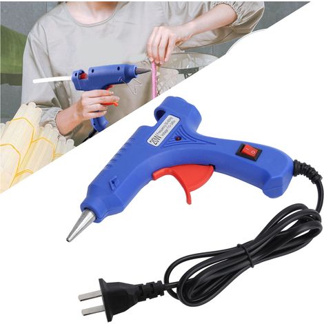 Mini-Heißklebepistole mit 20-W-Sticks für DIY-Bastelarbeiten – ABS, 14 cm, 10 Sticks, flexibel (1/5)