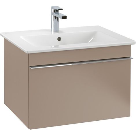 Mobile lavabo, 553 x 420 x 502 mm, modello sospeso, legno Olmo Impresso