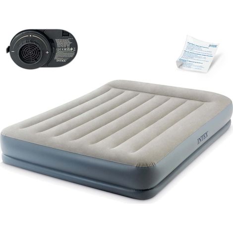 Colchón hinchable 203x152x30 cm con bomba eléctrica incorporada INTEX 64118