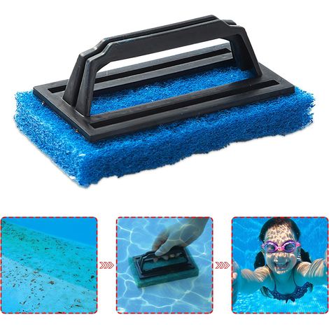 Brosse éponge pour piscine, pour les parois, le fond, les marches et le carrelage, compatible avec les jacuzzis-AquaForge (1/2)