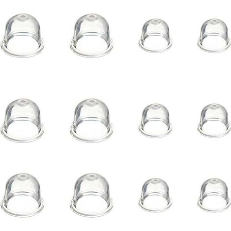 12 Pièces Carburateur Amorce Pompe Ampoule 19 mm et 22 mm Poire Pompe Amorcage Accessoires de Carburateur pour Debroussailleuse Tronçonneuse Souffleur Tondeuse - (1/4)
