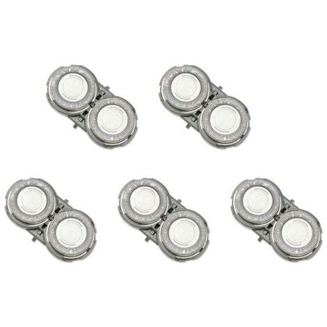 5X TêTes de Rasage Universelles en Acier Inoxydable avec Support ABS pour PQ182 PQ183 PQ206 (1/4)