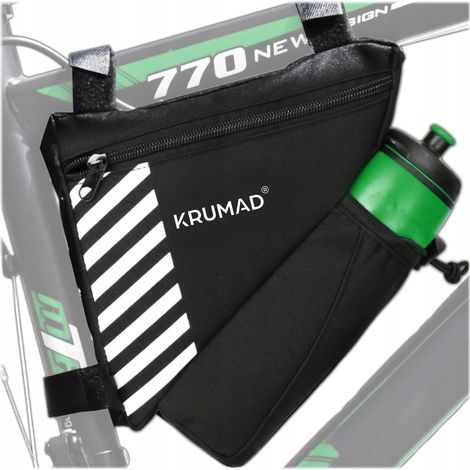 Bolsa para cuadro de bicicleta, alforja para bicicleta, bolsa impermeable, estuche triangular (1/5)