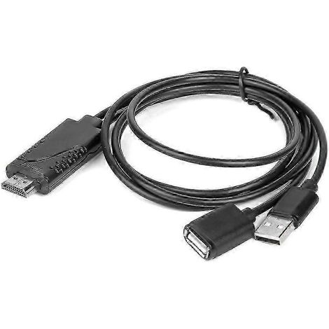 Adaptateur USB vers HDMI 3 en 1 pour systèmes Android avec port de chargement - compatible avec les téléviseurs HD 1080p, plug and play. (1/3)