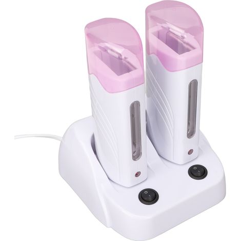 Chauffe-cire électrique portable 220V pour épilation jambes, aisselles et maillot, base chauffante incluse. (1/5)