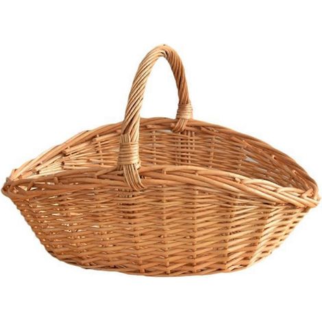 Weiden-Obst-Picknickkorb, Rattan-Eierkorb, Küchenaufbewahrungskorb S--