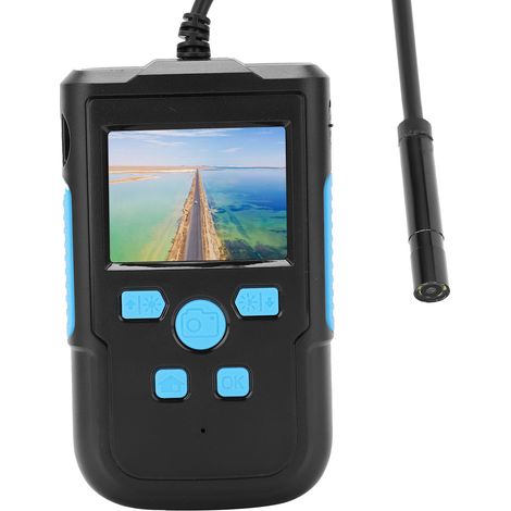 Endoscope industriel portable 2 MP, écran HD 2,4 pouces, étanche, objectif 8 mm, caméra d'inspection, portée 5 m / 16,4 pi