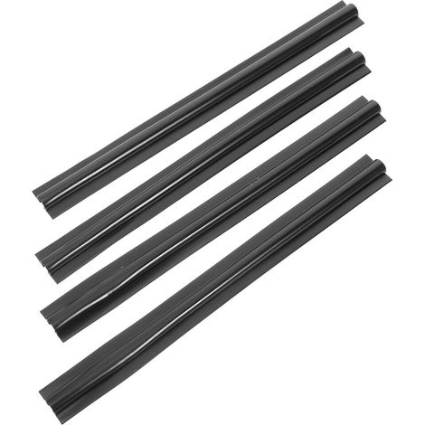 12 protectores organizadores de cables ocultos de PVC negro (1/2)