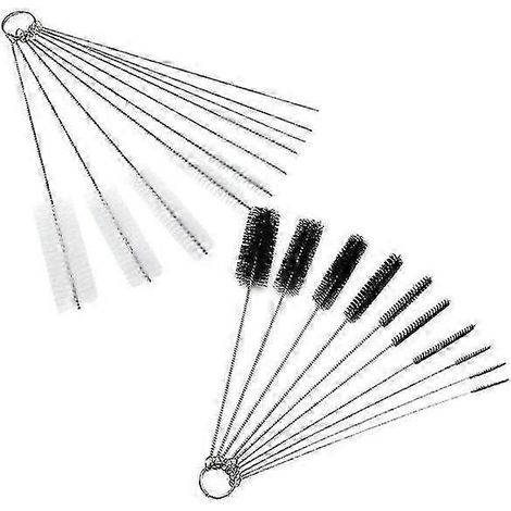 Nettoyeur de pailles de bouteille 2025 tube avec anneau porte-clés pour un retrait facile éviter l'utilisation croisée des couleurs blanc lot de 2 (1/3)