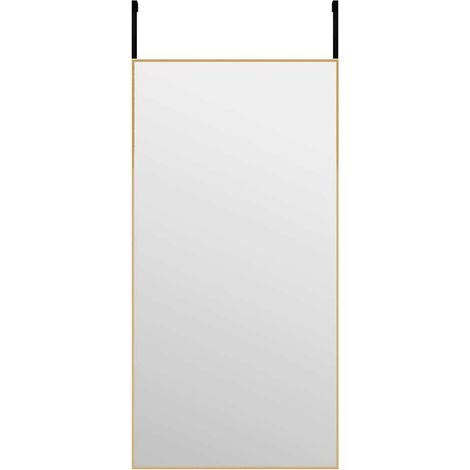Maison Exclusive - Türspiegel Golden 40x80 cm Glas und Aluminium (1/4)