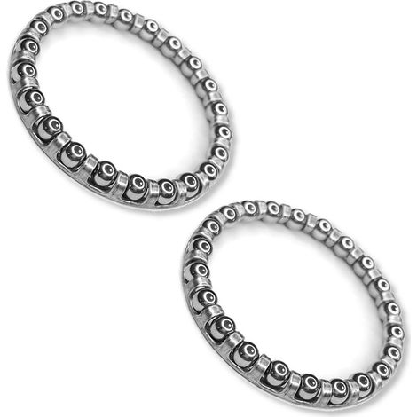 Set di 2 cuscinetti a sfera in acciaio, diametro 31 mm – diametro esterno 40 mm – 22 sfere da 3,97 mm – Utilizzo universale per biciclette e progetti fai da te (1/3)