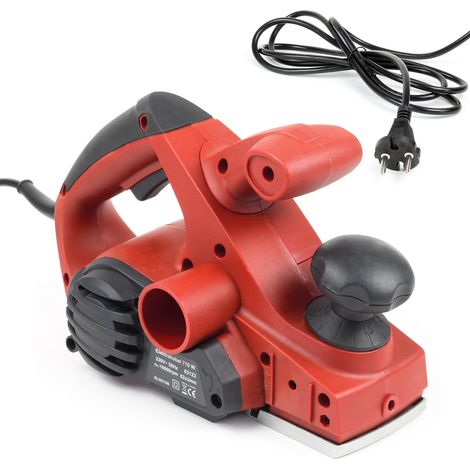 Wiltec Cepillo eléctrico 710W tope paralelo guía rebaje ancho cepillado 82mm profundidad corte 3mm