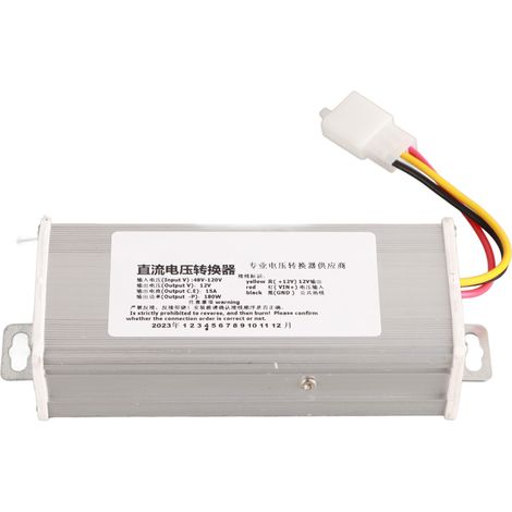 Adaptateur transformateur 48-120V CC vers 12V/15A/180W pour scooters électriques (1/5)