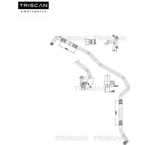 Conduite à haute/basse pression, climatisation TRISCAN 9010 23029 MERCEDES-BENZ