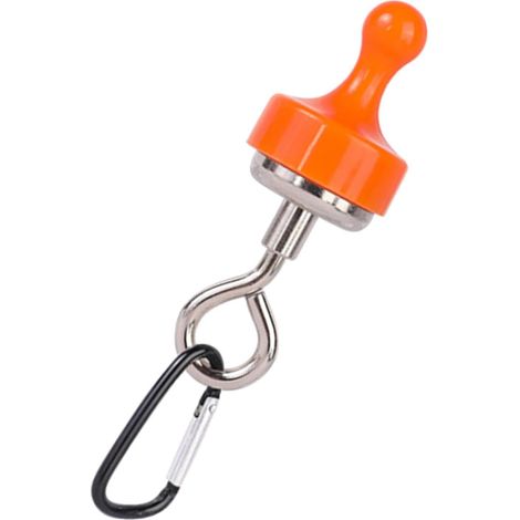 Crochets magnétiques ultra-résistants avec mousqueton Organisateur robuste pour matériel de camping, camping-car, voyage, cuisine, salle de bain, barbecue, porte, réfrigérateur, plafond, placard