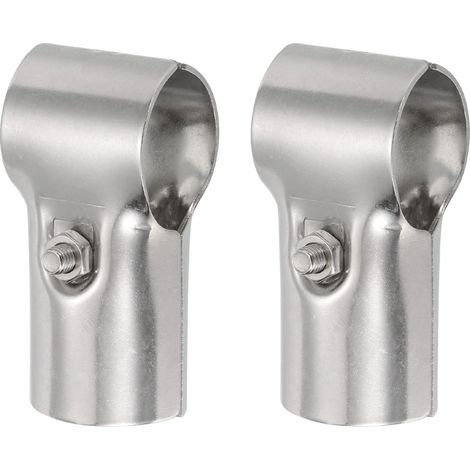 T Tuyau Collier Connecteur 2pcs Inox Acier pour OD 30mm (1/5)