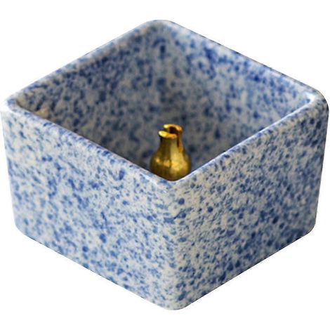 Brûleur d'encens, porte-encens, objet de décoration de bureau, support pour encens, brûle-encens en céramique, encensoir de bureau pour salon de thé-Blue (1/5)