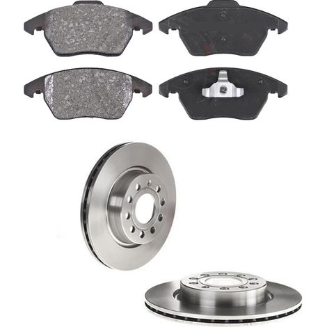 KIT FRENI ANTERIORI compatibile con VW JETTA III (1K2) - DISCHI + PASTIGLIE OEM: P 85 146 , P 85 072 / 17522 , 17521 /SOSTITUZIONE DIRETTA/BASSA POLVERE/SILENZIOSO (1/5)