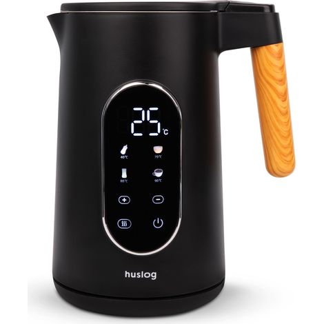 Bouilloire Électrique 1,7 L, Température Réglable, Effet Bois (1/5)