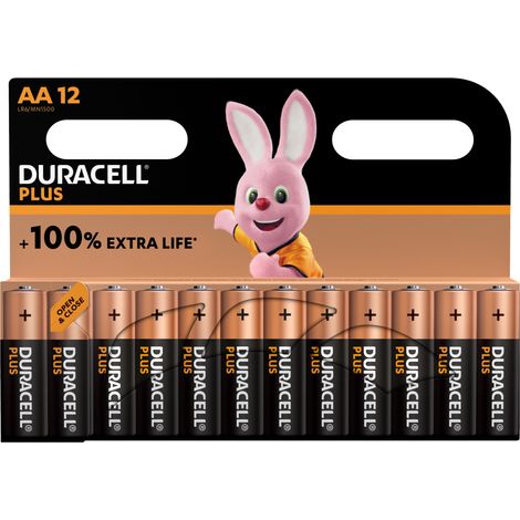 Pila duracell MN1500 LR6-AA 1.5 v pack 12 pilas