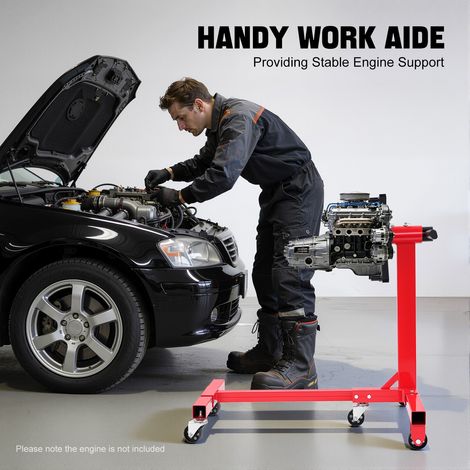 1250Lbs Motorwartungsständer klappbarer Motorheber 360° drehbar (1/5)