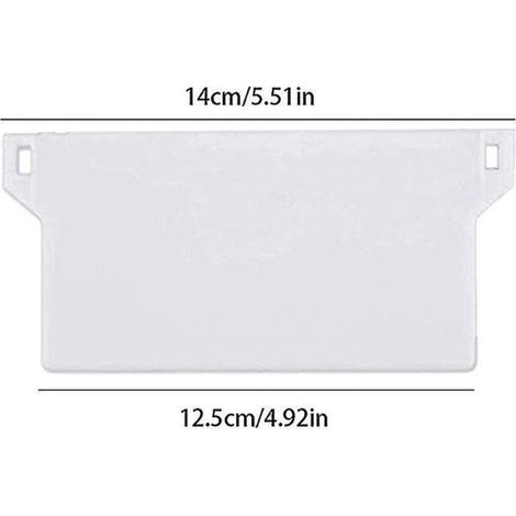 BEBUSINGOTO Lot de 10 plaques de poids pour store Vertical, lamelles verticales de 127mm, pièces de rechange blanches (1/4)