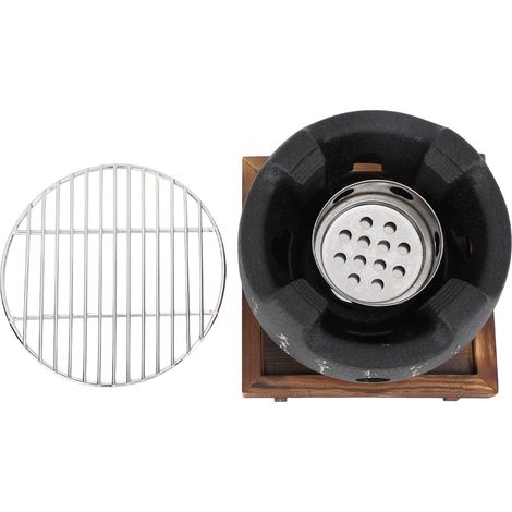 Mini gril de Style japonais, Portable, rond, poêle à charbon de bois, outil de Barbecue domestique L (1/5)