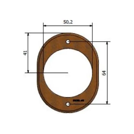 BOCCHETTA X COPRIDEFENDER D.50 FINITURA RUGGINE