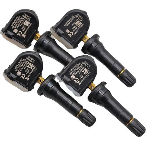 (4 pièces) Capteurs de pression des pneus 433 MHz (réf. 13598773) compatibles avec Cadillac CT6 SRX, Chevrolet Malibu et Opel Bolt Viva. Système de surveillance de la pression des pneus (réf. 13516165 (1/5)
