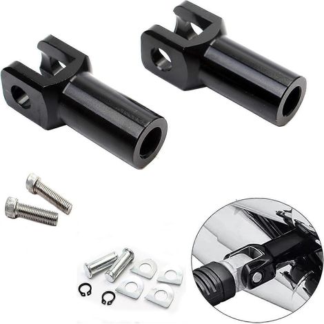 Motorrad-Soziusfußrastenhalterung 2,25" Fußrasten-Gabelkit für Harley Softail Fatboy Heritage Softail FXST 2000-2006-- (1/4)