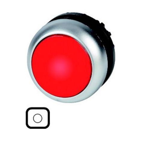 Bouton-poussoir lumineux plat blanc 0 à accrochage EATON M22S-DRL-W-X0 (1/2)