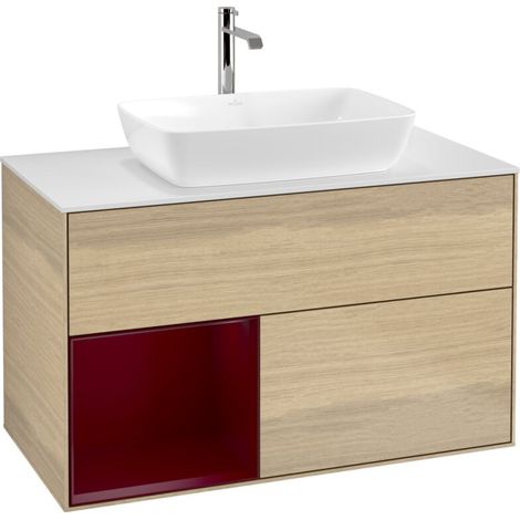 Villeroy & Boch F771HBPC Armoire sous lavabo Finion F77 (1/2)