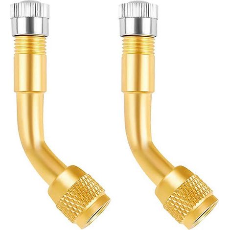 Lot de 2 rallonges de vanne en cuivre, adaptateur d'angle pour vanne de voiture et moto. (1/5)