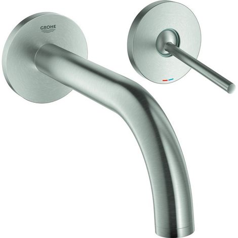 Grifo de lavabo Grohe Atrio New S-Size 180mm Joystick Supersteel (parte exterior)