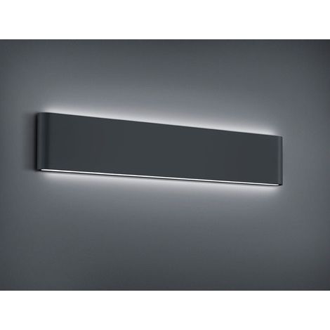 Applique da esterno 2 luci LED, luce su e giù, alluminio, antracite, L46 , Thames II