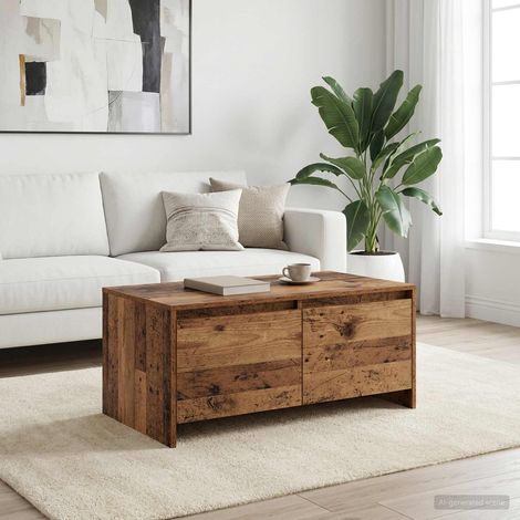 vidaXL Tavolino da salotto Legno di quercia 90 x 50 x 41.5 cm