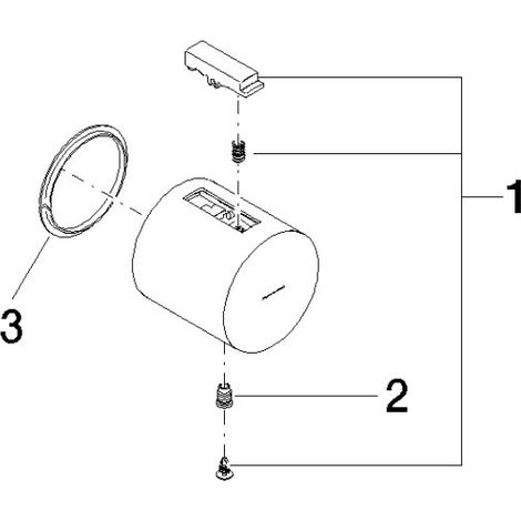 Dornbracht 90173301500-00 Poignée pour thermostat pièces de rechange