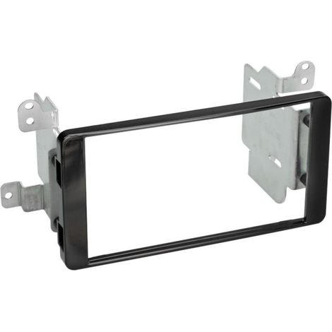 Kit Facade autoradio 2DIN compatible avec Mitsubishi Outlander ap12 Noir brillant